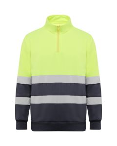 Sweat de Alta Visibilidade com Meio Fecho Spica